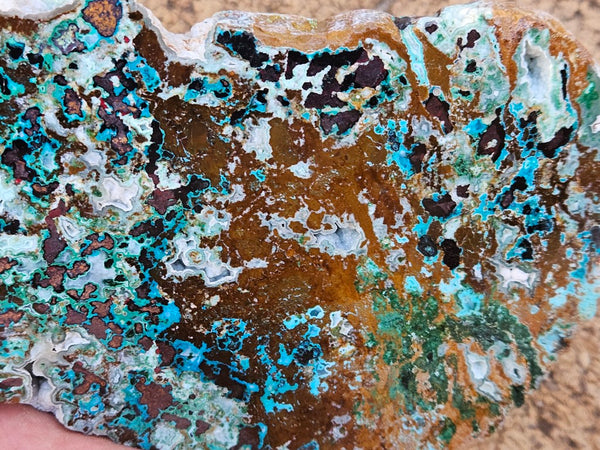 Polished De Grussa copper ore slab CO132