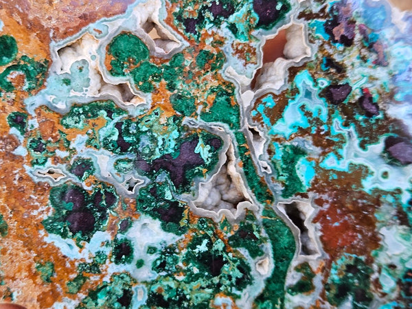 Polished De Grussa copper ore slab CO132