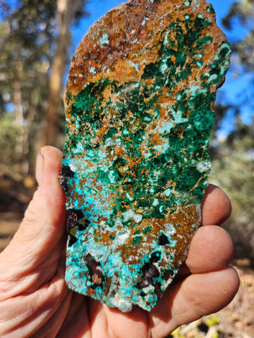 Polished De Grussa copper ore slab CO133