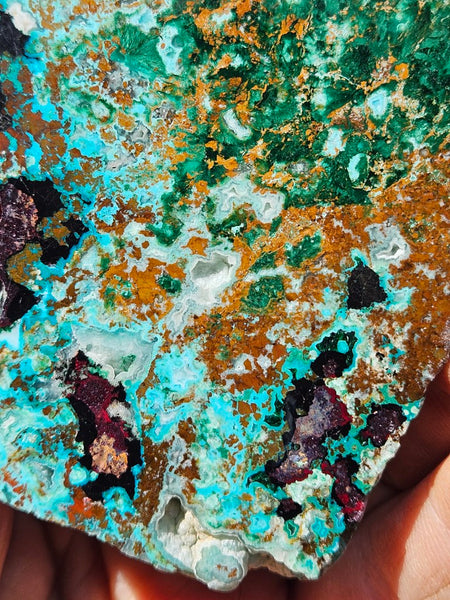 Polished De Grussa copper ore slab CO133