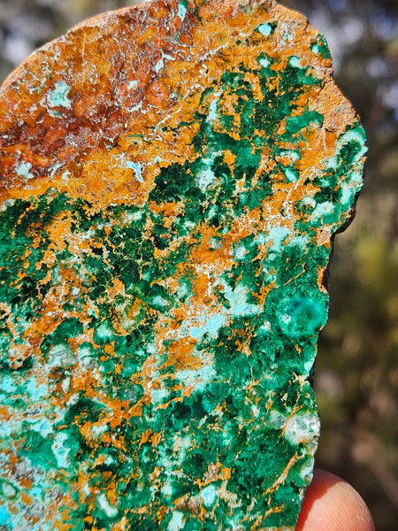 Polished De Grussa copper ore slab CO133