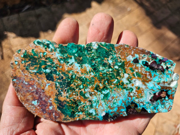 Polished De Grussa copper ore slab CO133