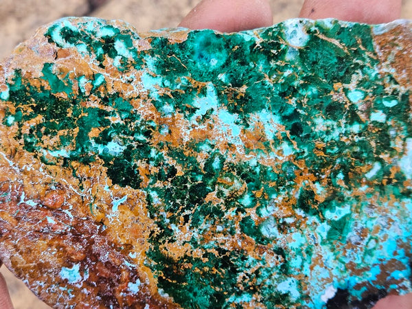 Polished De Grussa copper ore slab CO133