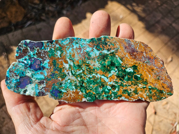 Polished De Grussa copper ore slab CO134