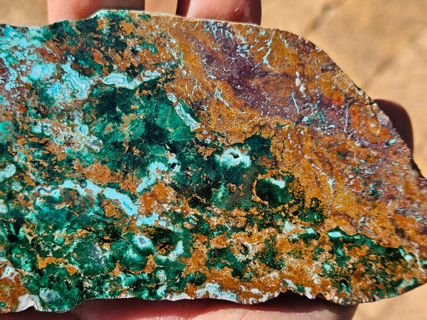 Polished De Grussa copper ore slab CO134