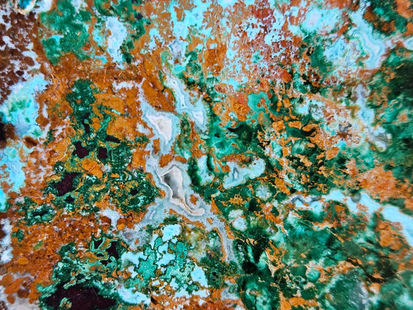 Polished De Grussa copper ore slab CO134