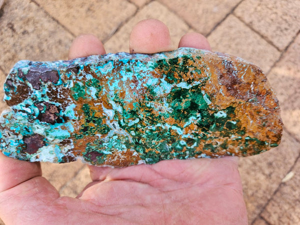 Polished De Grussa copper ore slab CO134