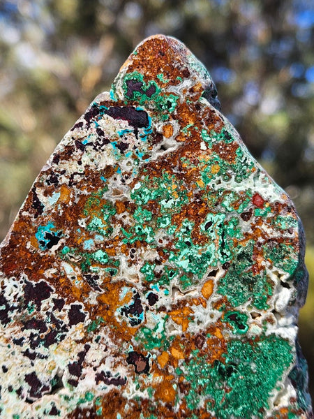Polished De Grussa copper ore slab CO137