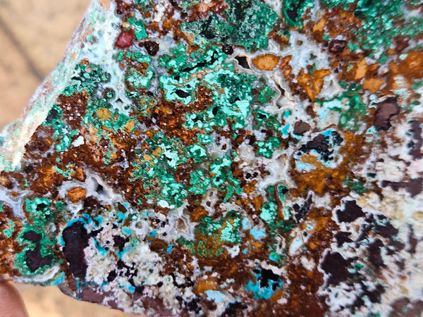 Polished De Grussa copper ore slab CO137