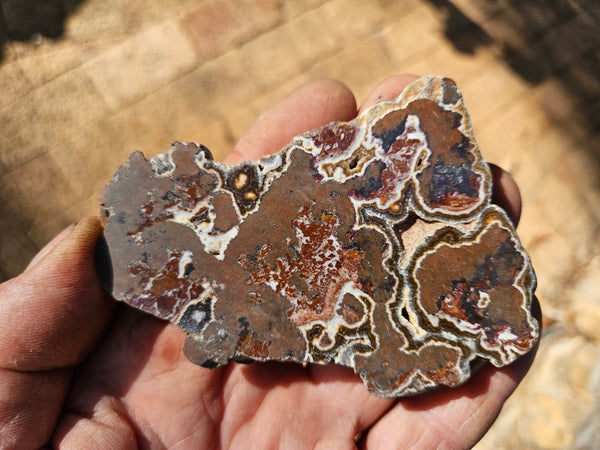 Polished De Grussa copper ore slab CO135