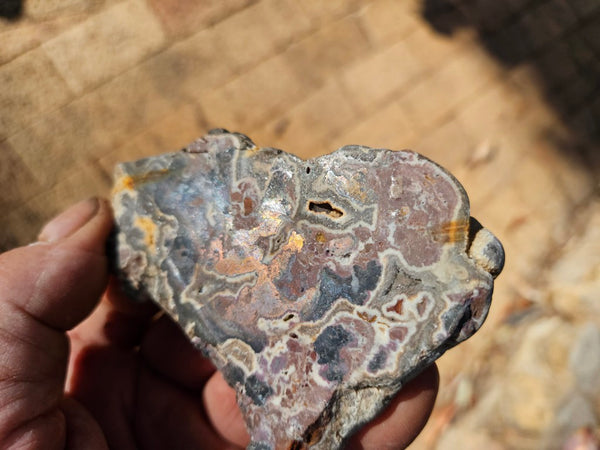 Polished De Grussa copper ore slab CO135