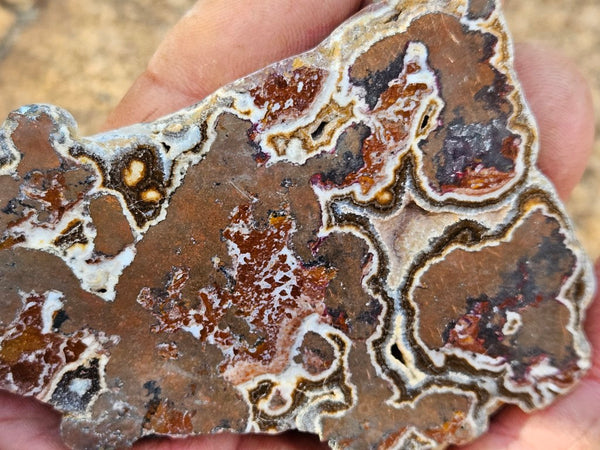 Polished De Grussa copper ore slab CO135