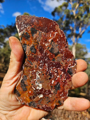 Polished De Grussa copper ore slab CO136