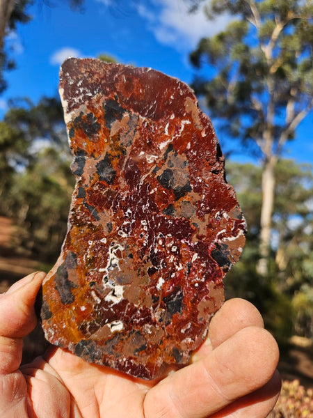 Polished De Grussa copper ore slab CO136