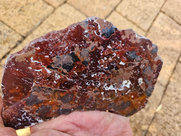 Polished De Grussa copper ore slab CO136