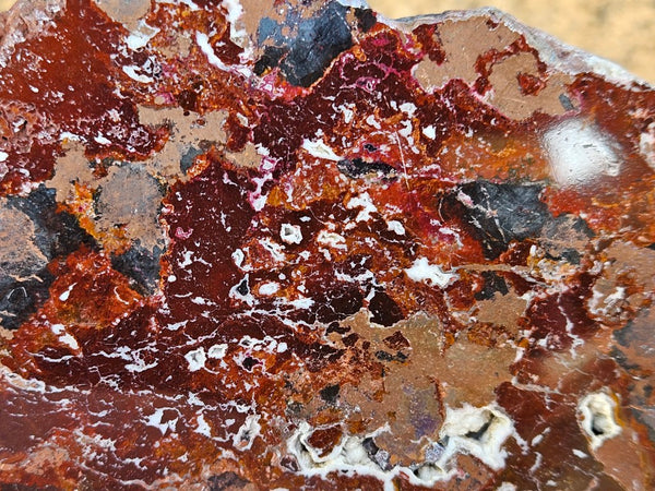 Polished De Grussa copper ore slab CO136