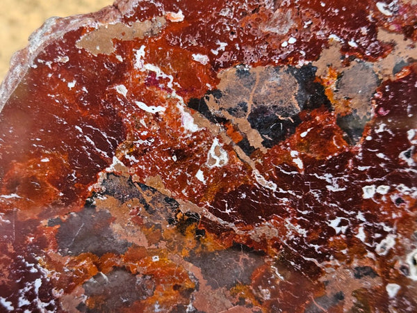 Polished De Grussa copper ore slab CO136