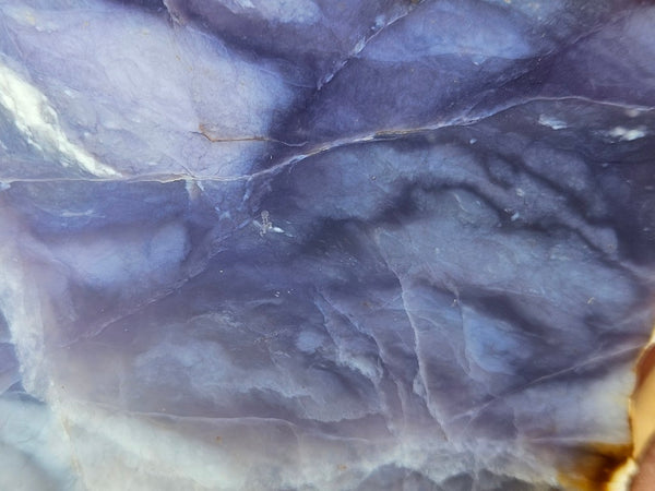 Purple Chalcedony polished slab. PU163