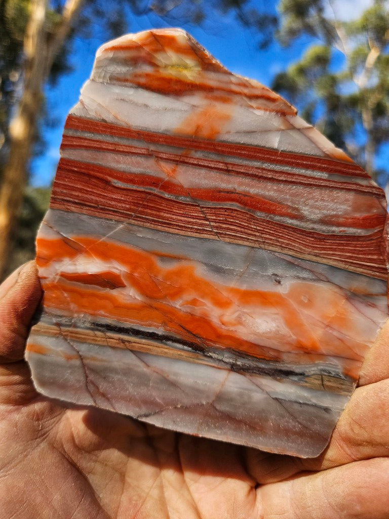 Polished Marble Bar Chert  slab MB112