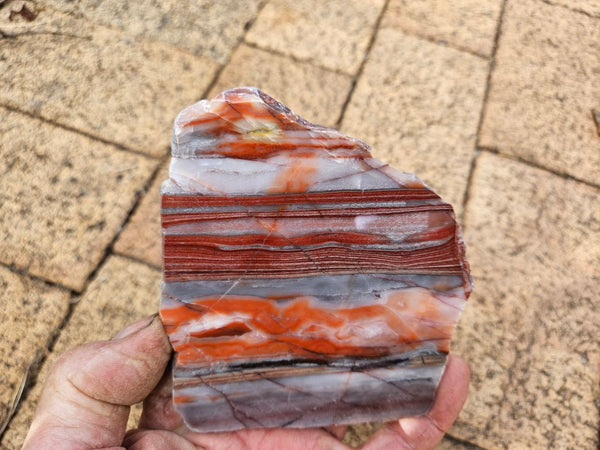 Polished Marble Bar Chert  slab MB112