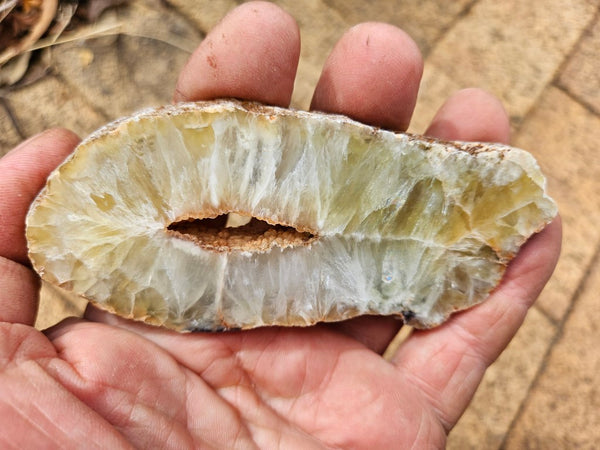 Polished Prehnite slab PR136