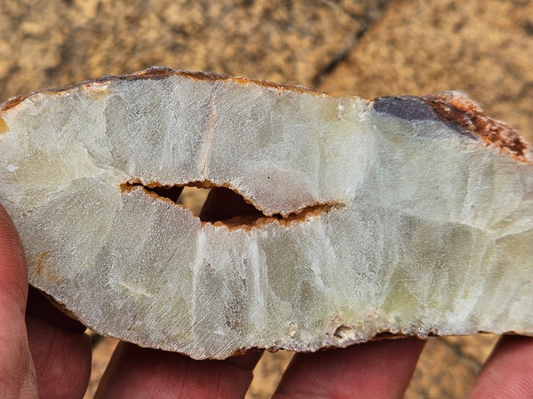 Polished Prehnite slab PR136