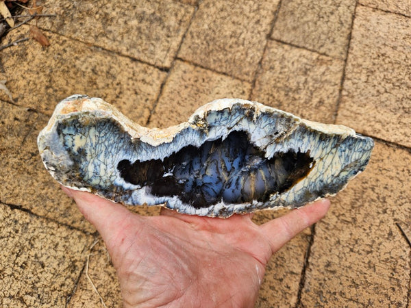 Polished Dendritic Opal slab DO238