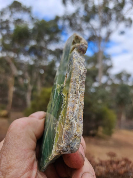 Polished Green Opal slab GRN116