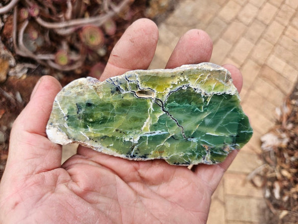 Polished Green Opal slab GRN116