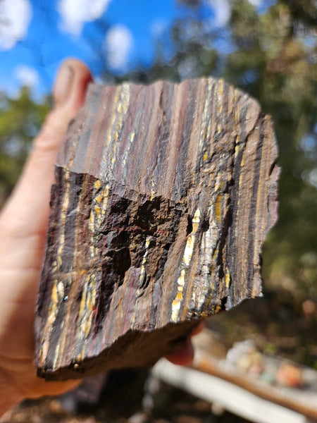 Tiger Iron rough rock TIR185
