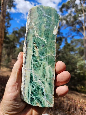 Polished Green Opal slab GRN117