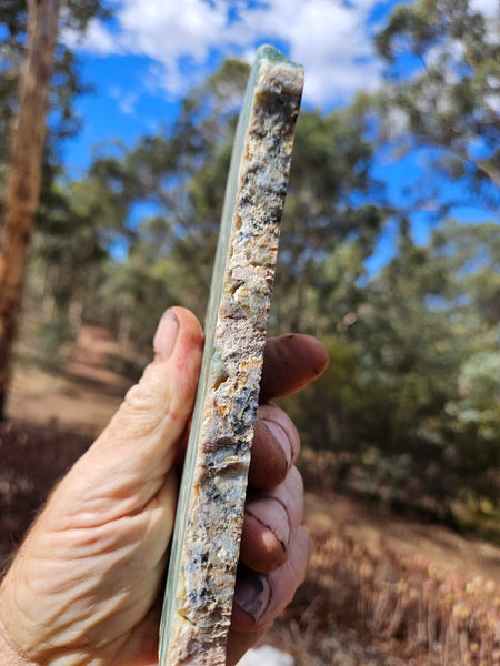 Polished Green Opal slab GRN117