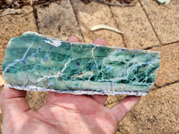 Polished Green Opal slab GRN117