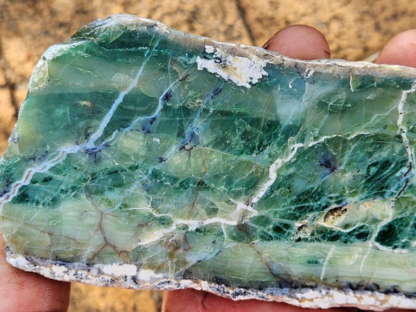 Polished Green Opal slab GRN117