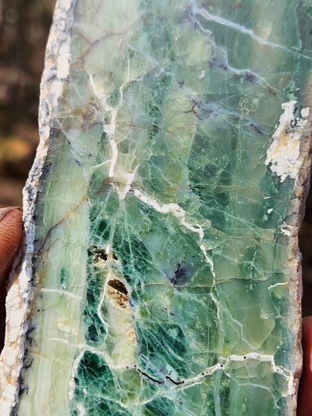 Polished Green Opal slab GRN117