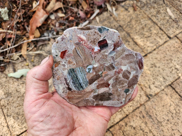 Polished Marillana Conglomerate slab MC129