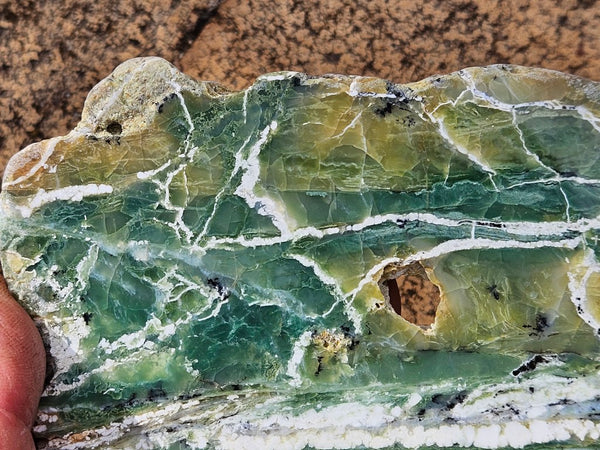 Polished Green Opal slab GRN118