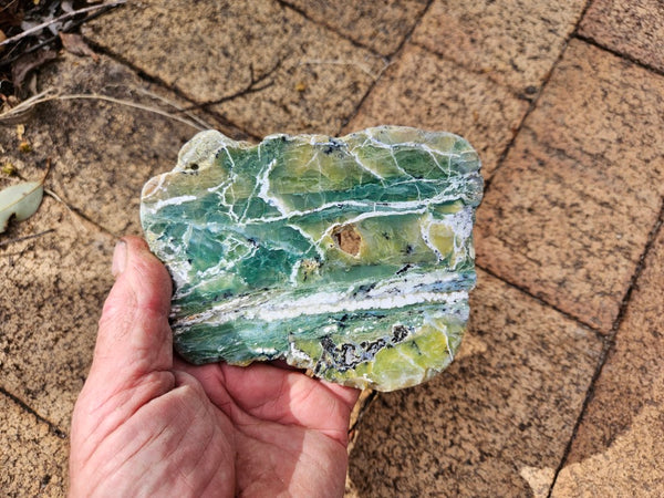 Polished Green Opal slab GRN118