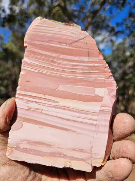 Polished Pink Opal  slab POP209