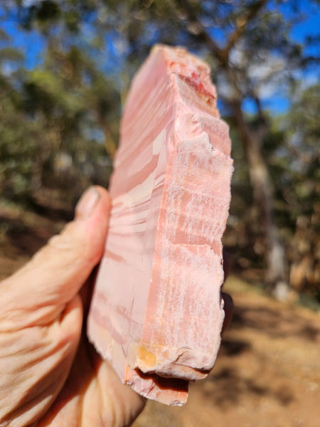 Polished Pink Opal  slab POP209