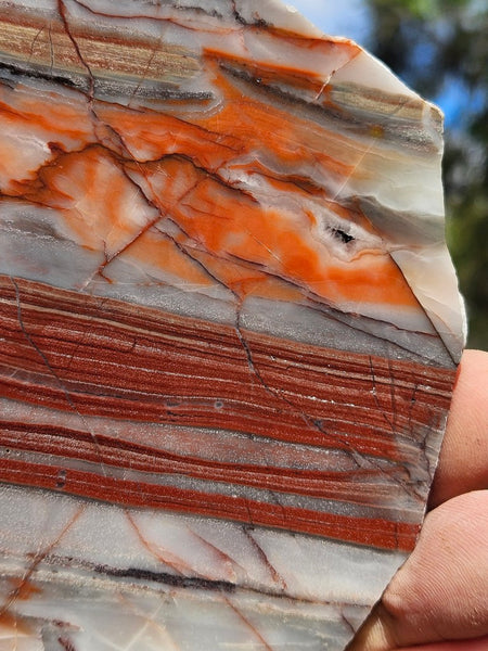 Polished Marble Bar Chert  slab MB122