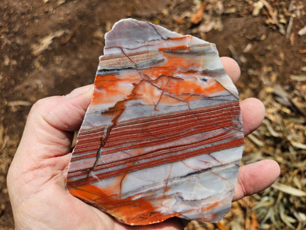 Polished Marble Bar Chert  slab MB122