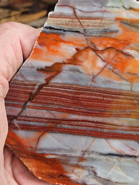 Polished Marble Bar Chert  slab MB122