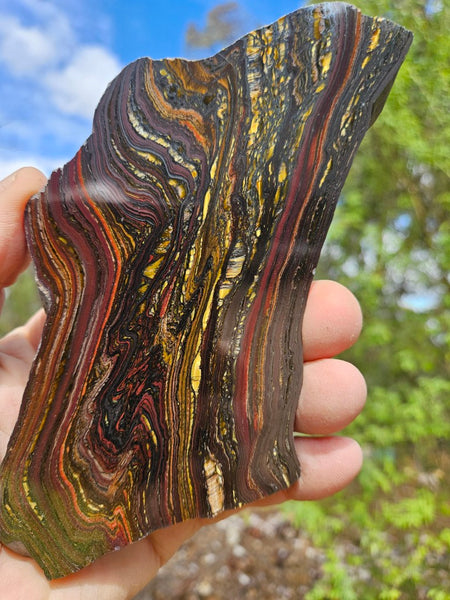 Polished Tiger Iron slab TI395