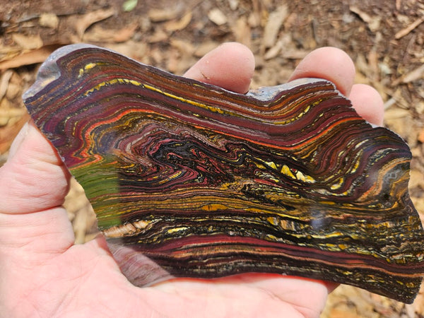 Polished Tiger Iron slab TI395