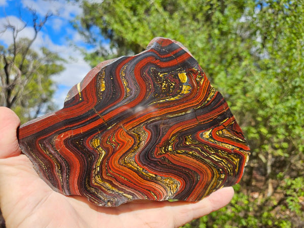 Polished Tiger Iron slab TI397