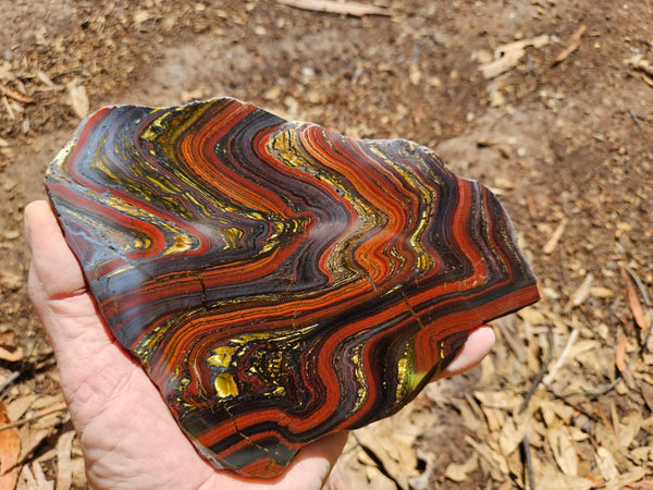 Polished Tiger Iron slab TI397