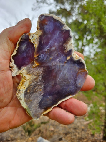 Purple Chalcedony slab PU165