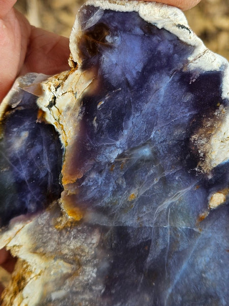Purple Chalcedony slab PU165