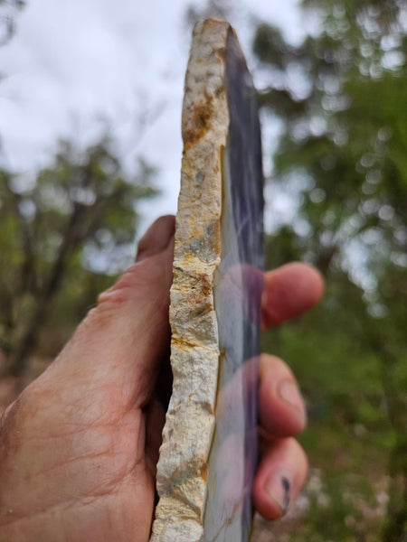 Purple Chalcedony slab PU166